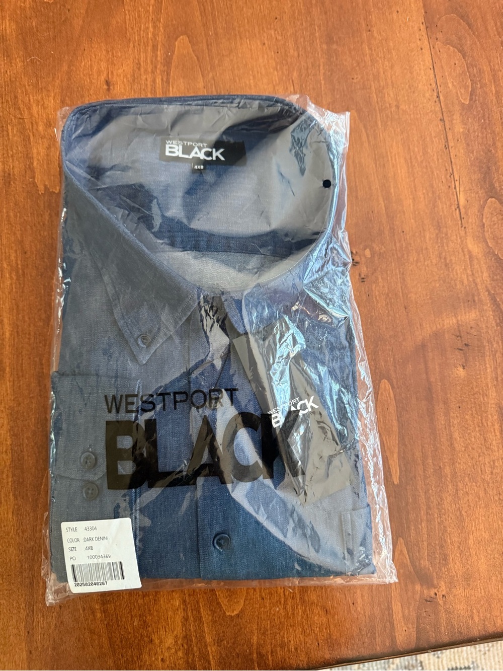 Westport Black Button-Down Casual Shirt